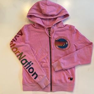 Aviator Nation pink hoodie